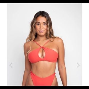 SKATIE Red Bikinis Mandi Bottom Sophie Top NWOT